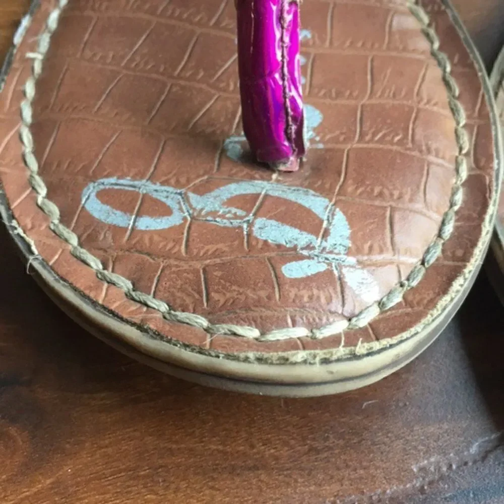 SAM Edelman Gigi Charm Sandal Flip Flop Shoe